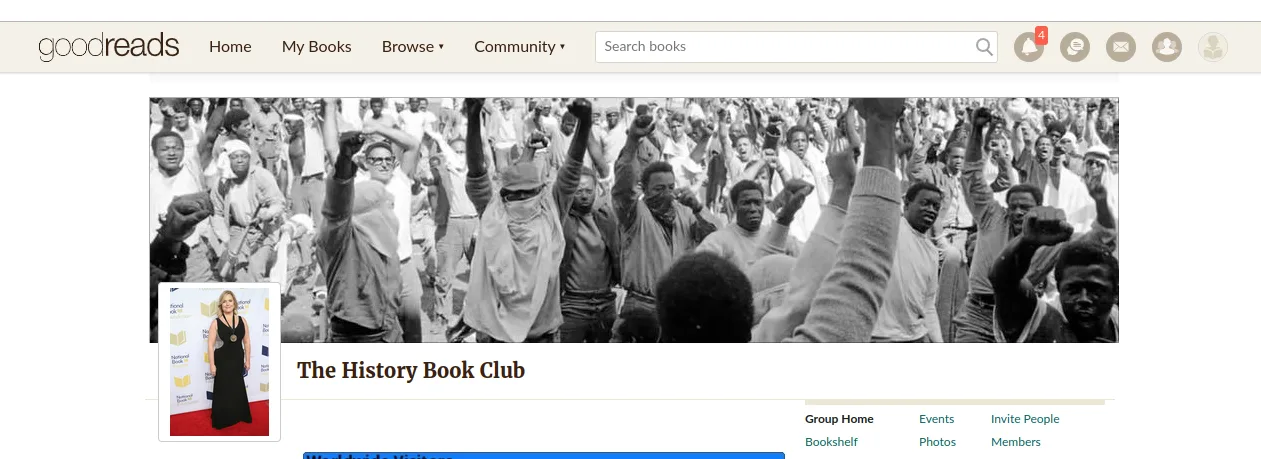 The History Book Club group on Goodreads