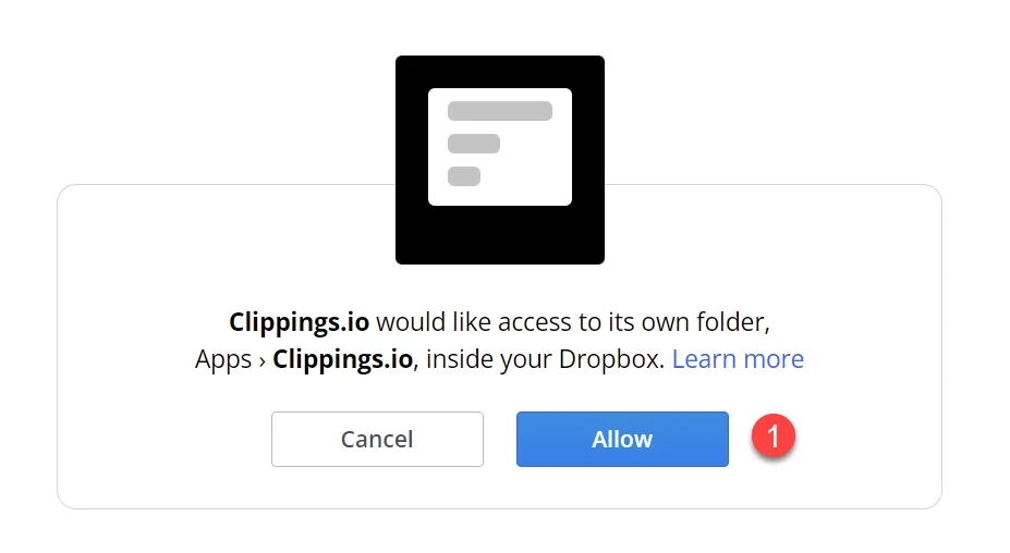 Dropbox allow