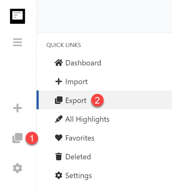 Export integration nav