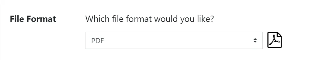 Export options file format