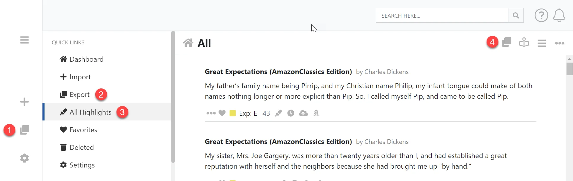 Exporting all your kindle highlights