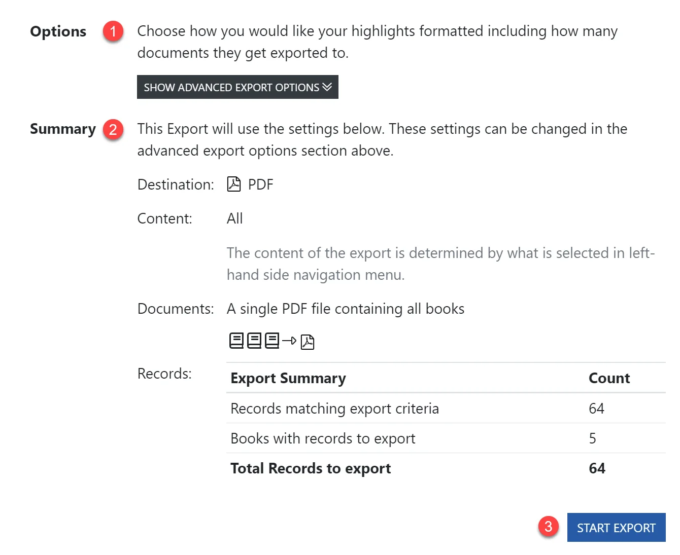 Exporting your kindle highlights download summary