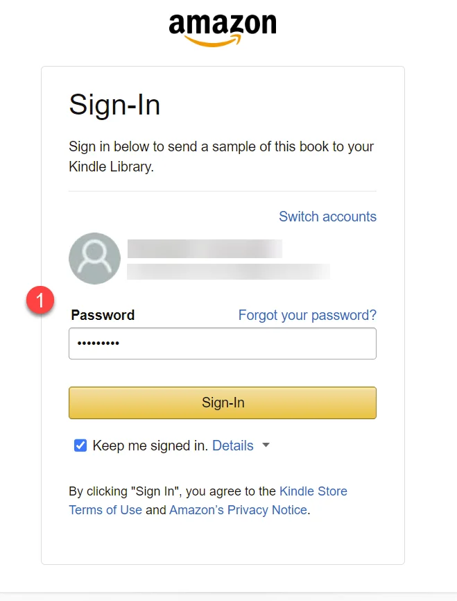 Chrome extension amazon sign in