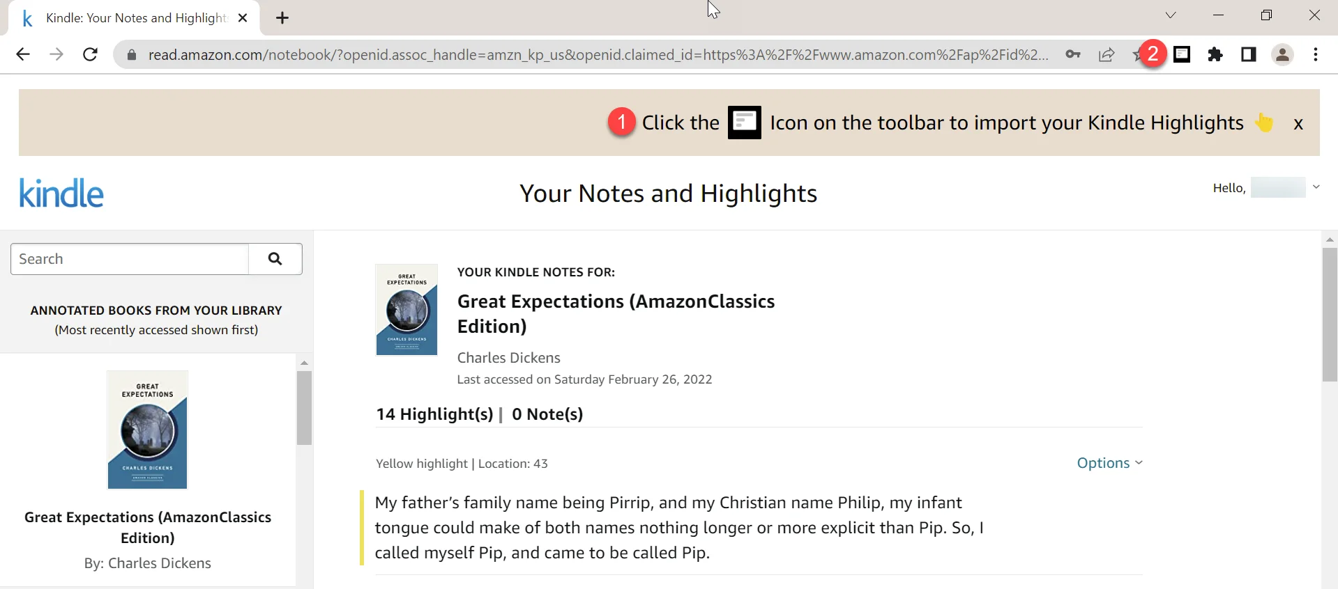 Chrome extension amazon signed in