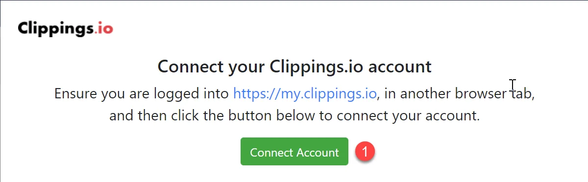 Chrome extension connect account