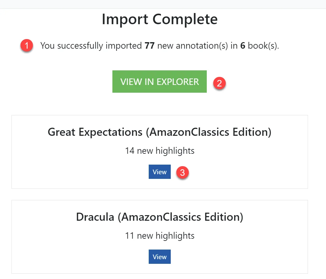 Chrome extension import complete