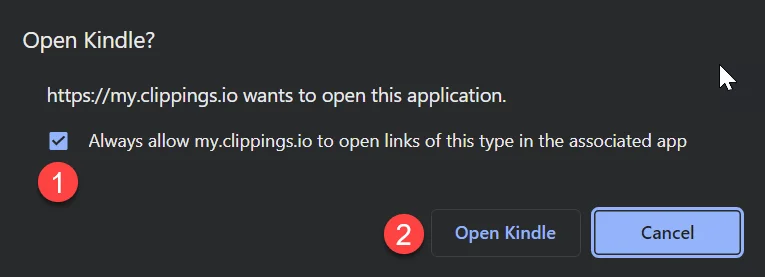 Open in kindle approve