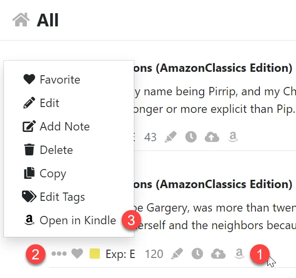 Open in kindle